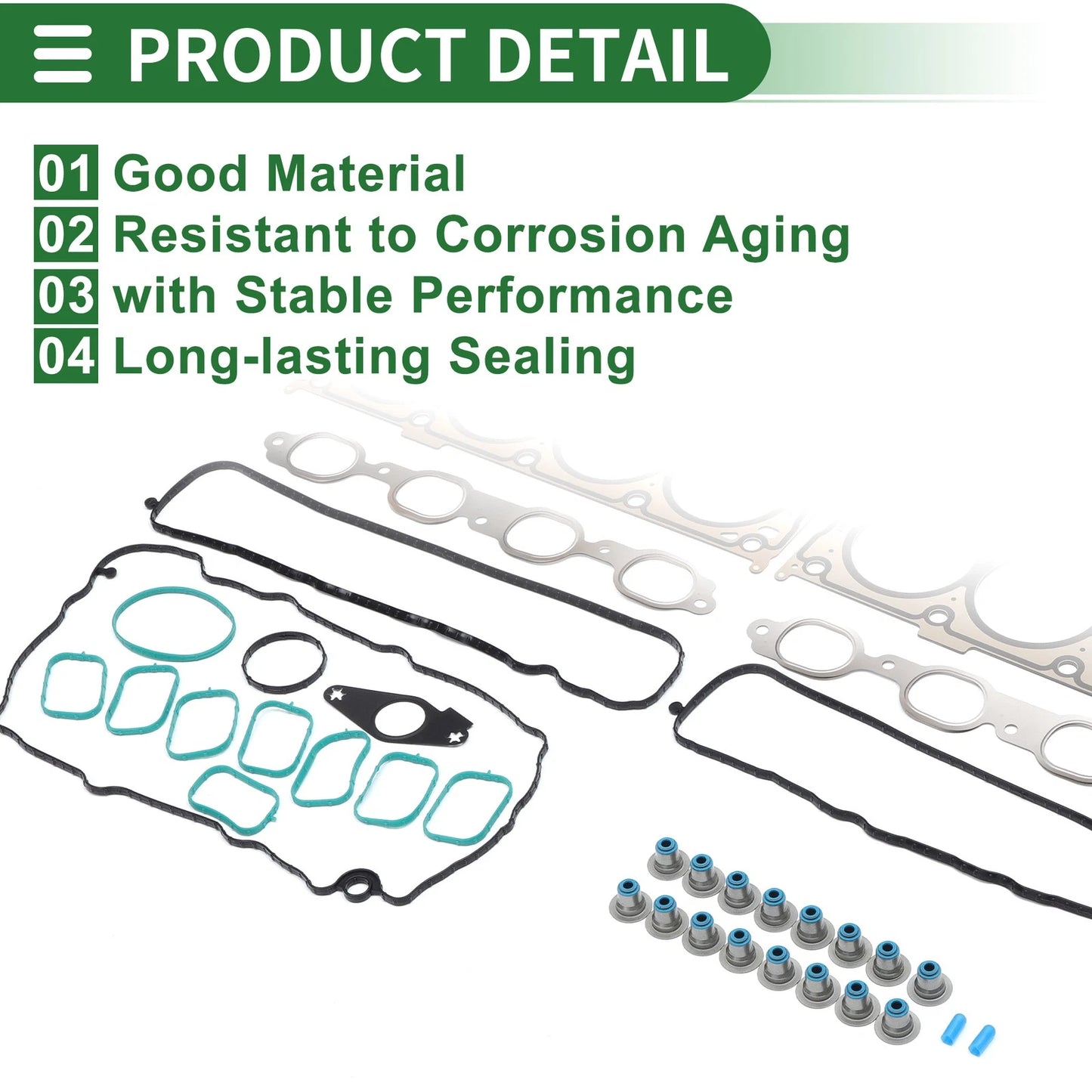 Valve Cover Gasket Kit 5.3L 1 Set for Chevrolet Tahoe (2015 - 2020)