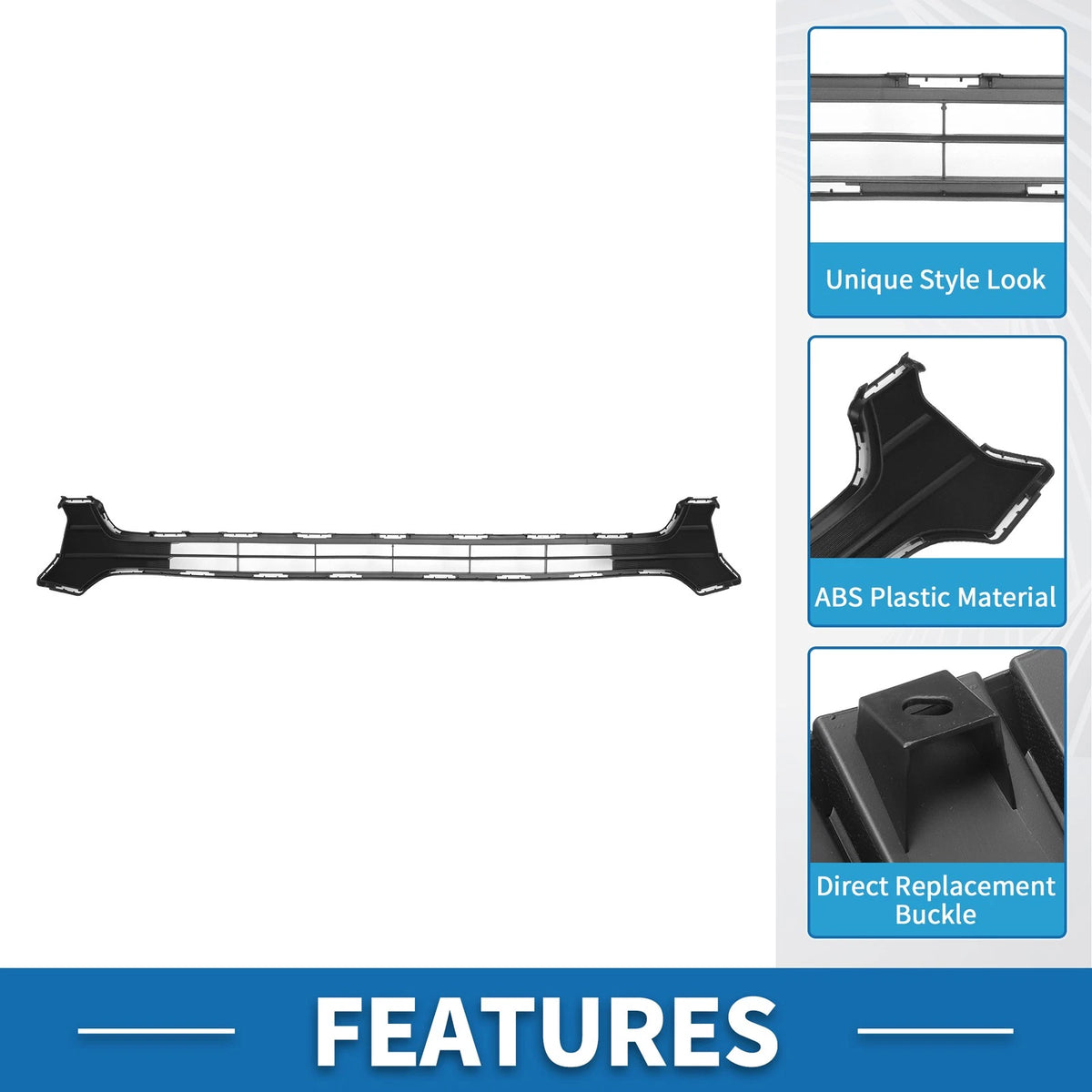 Black Front Hood Bumper Grille for Toyota Tacoma (2016)