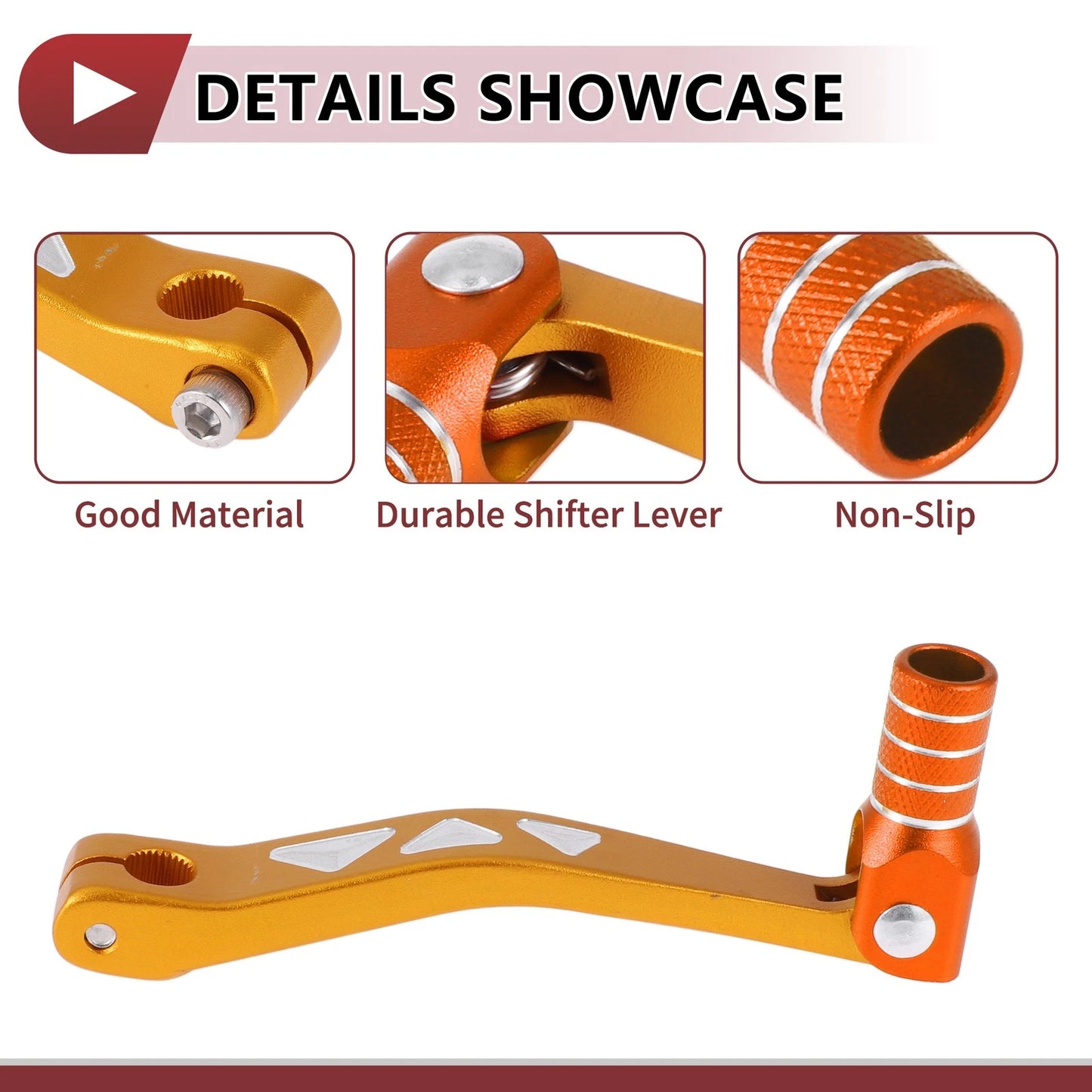 Gear Shifter Lever Gold Tone/Orange for Yamaha TTR 50cc