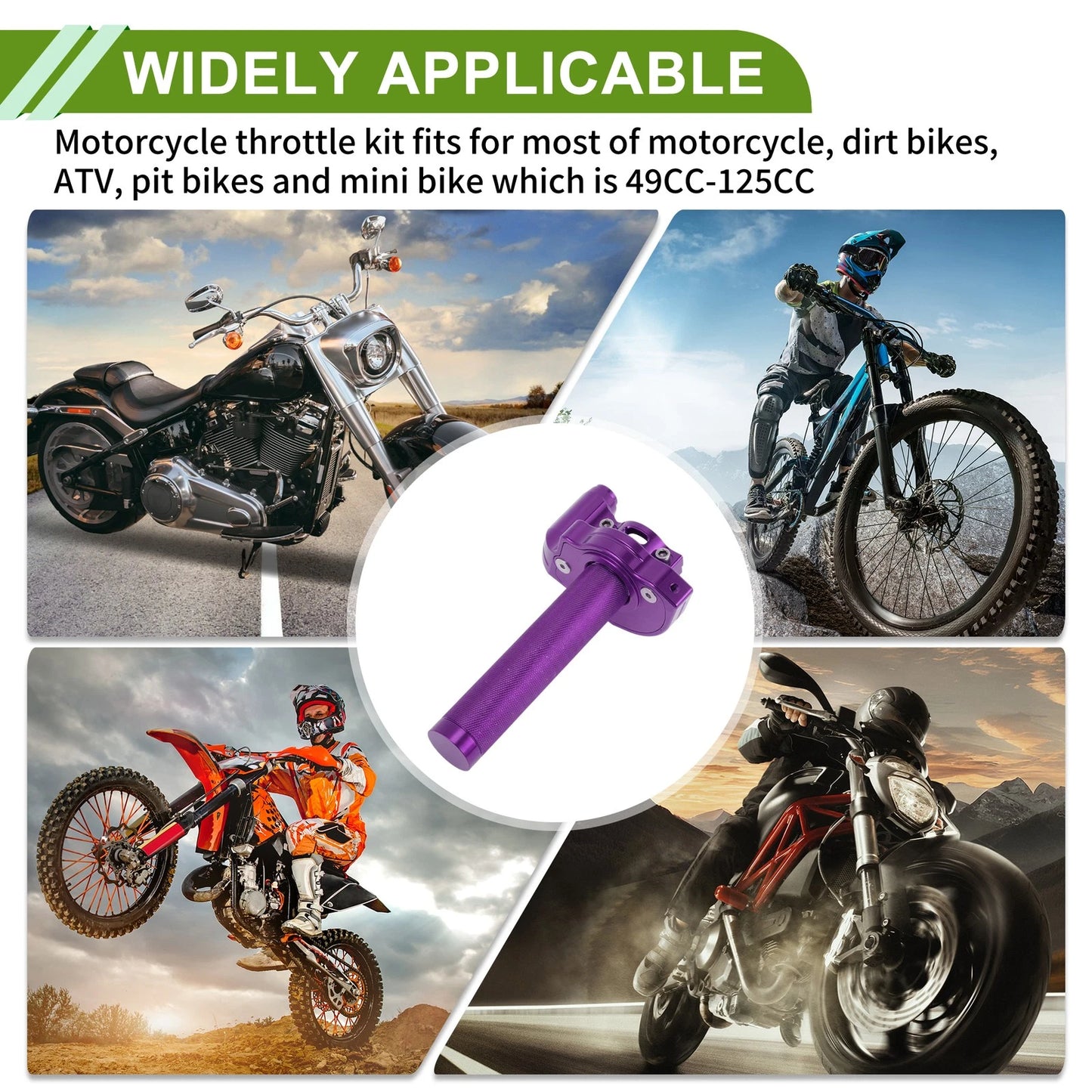 Handlebar / 22mm / 22mm Handlebar Purple for Motorcycle