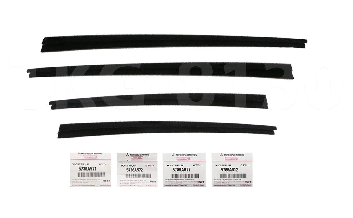 4 x Inner Weatherstrip Door Belt for Mitsubishi Pajero Sport (2016-2022)