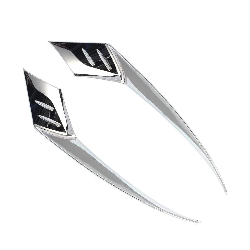 2 x Chrome Headlight Eyebrow Eyelid Covers for Honda Accord (2023-2025)