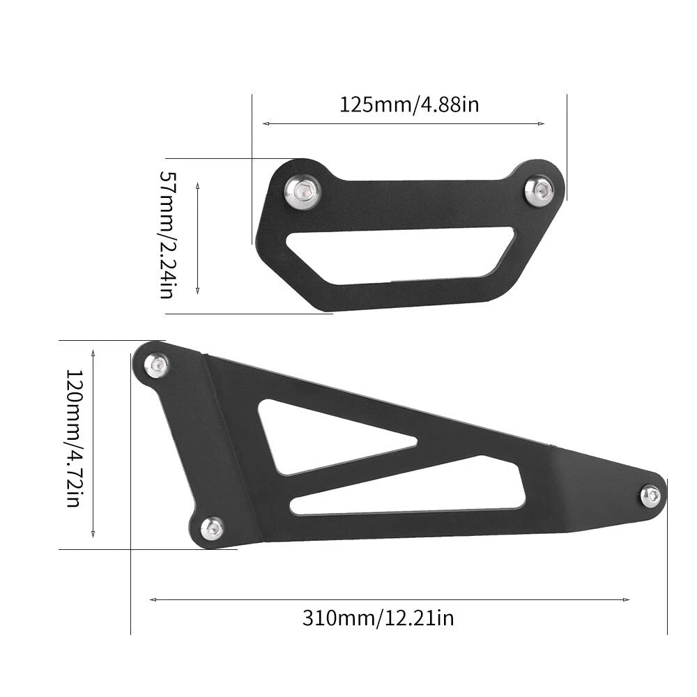 Rear Footrest Blanking Plates Footpeg Bracket for Kawasaki Ninja ZX-6R (2003–2023)