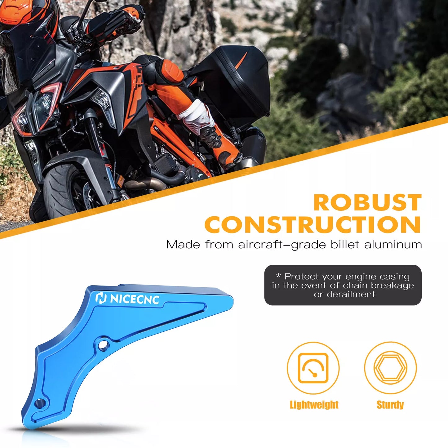 CNC Front Sprocket Cover Case Saver for Husqvarna TE/TE i 250/300 (2017-2023)