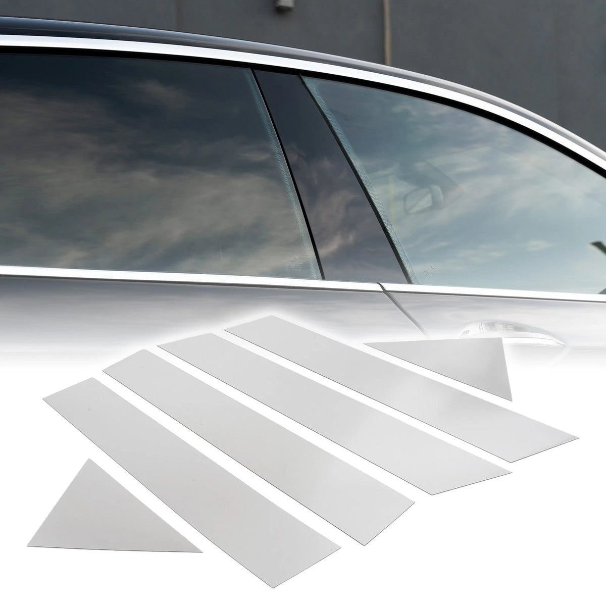 6pcs Pillar Window Trim Cover for Chrysler 300 300C (2005-2010) Chrome