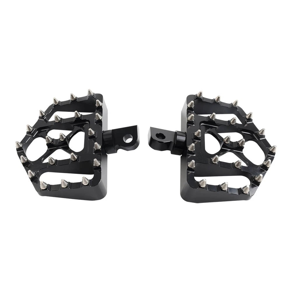 Wide Foot Pegs MX Style Floorboard for Harley Touring & Sportster (2000-2023)
