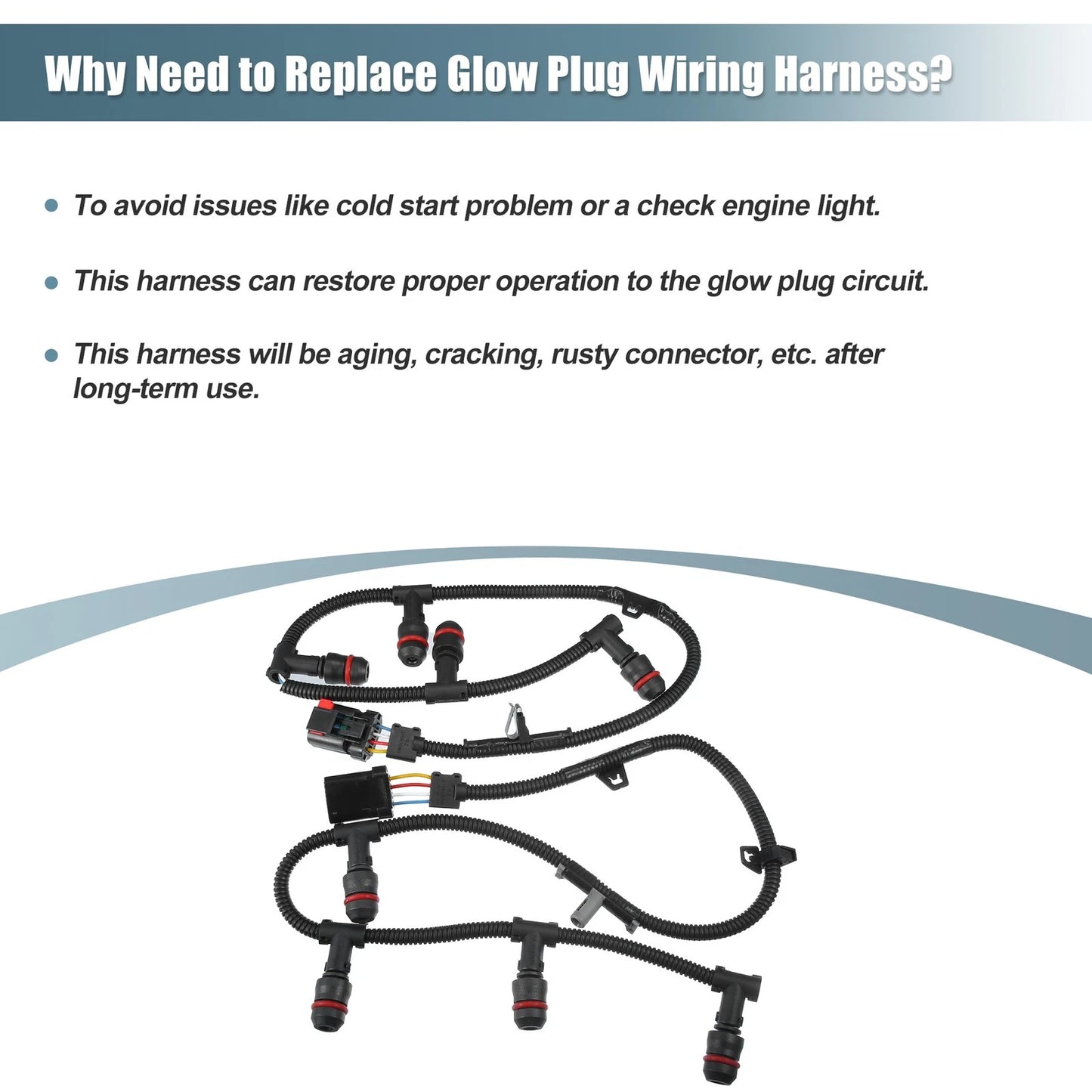 Glow Plug Wiring Harness for Ford F250 Super Duty (2003-2007)