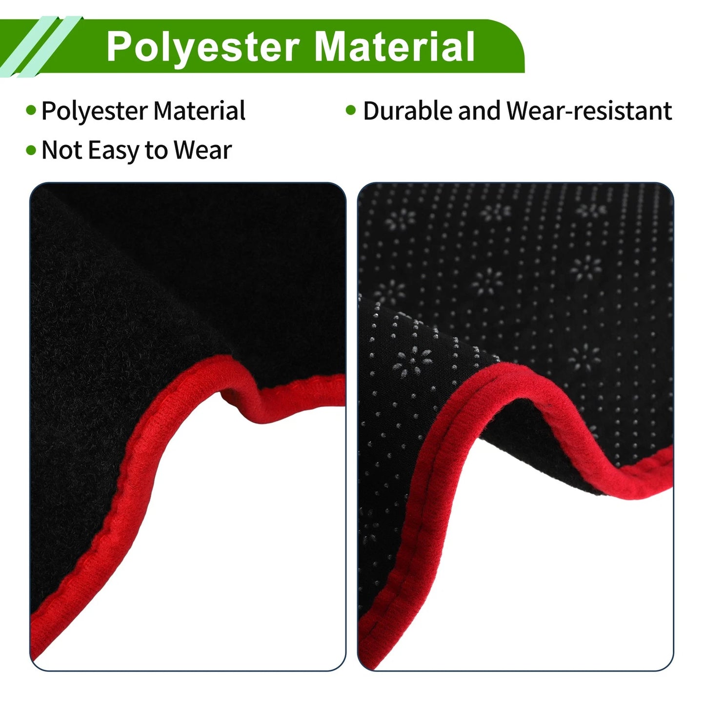 Dashboard Cover for Suzuki Alto 2019-2022 Black Red Trim 1 Pc