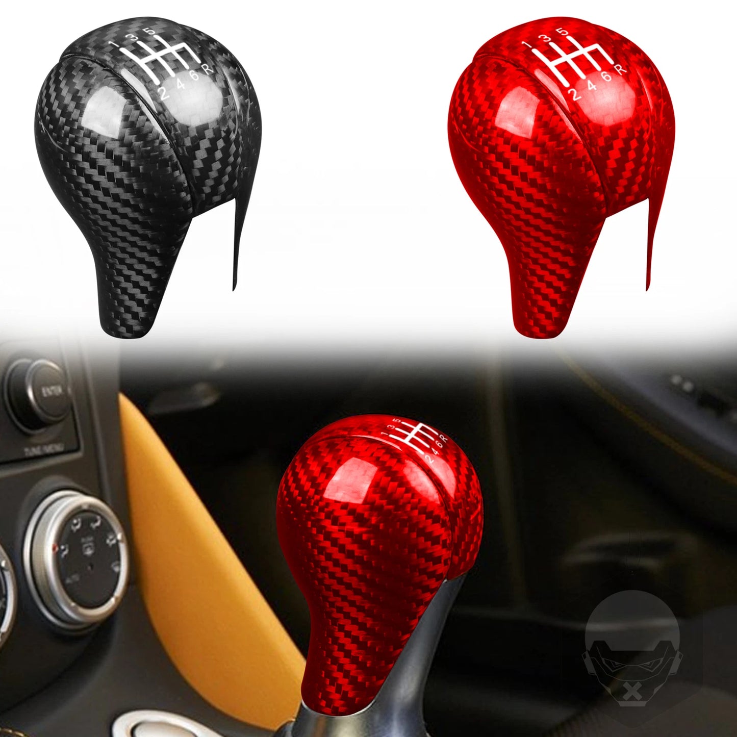 Center Console Gear Shift Knob Cover Trim Set for NISSAN 370Z (2009-2018)