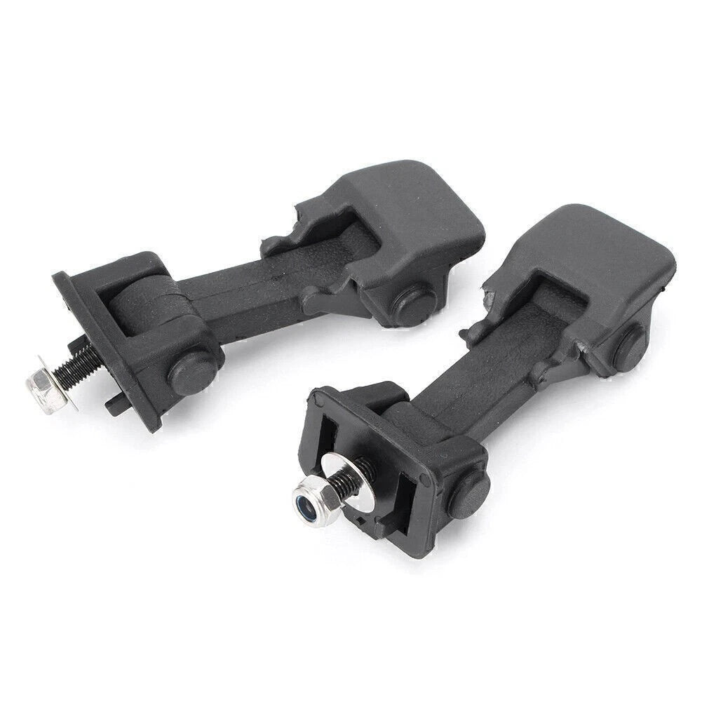 Hood Latch Lock Catch Mount Kit for Jeep Wrangler JK (2007-2017) Black