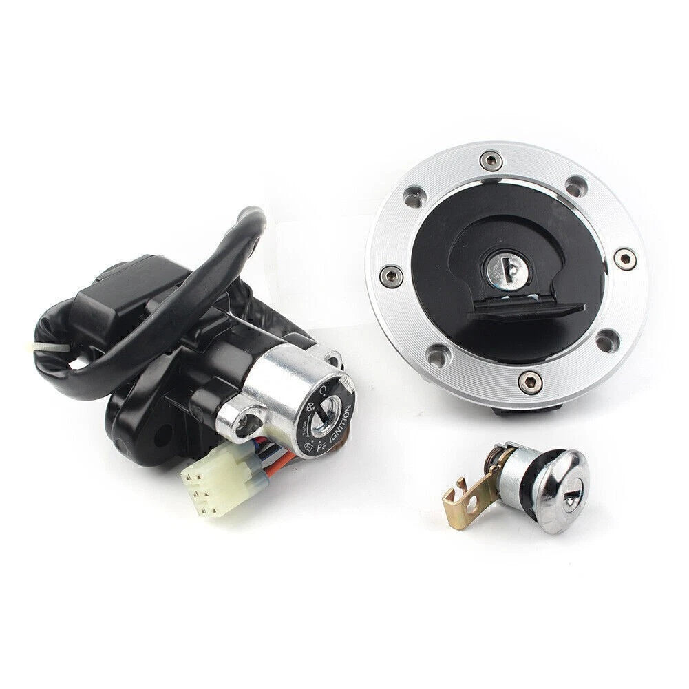 Ignition Switch Fuel Gas Cap Seat Lock Key for Suzuki TL1000R GS500 (1998-2003)