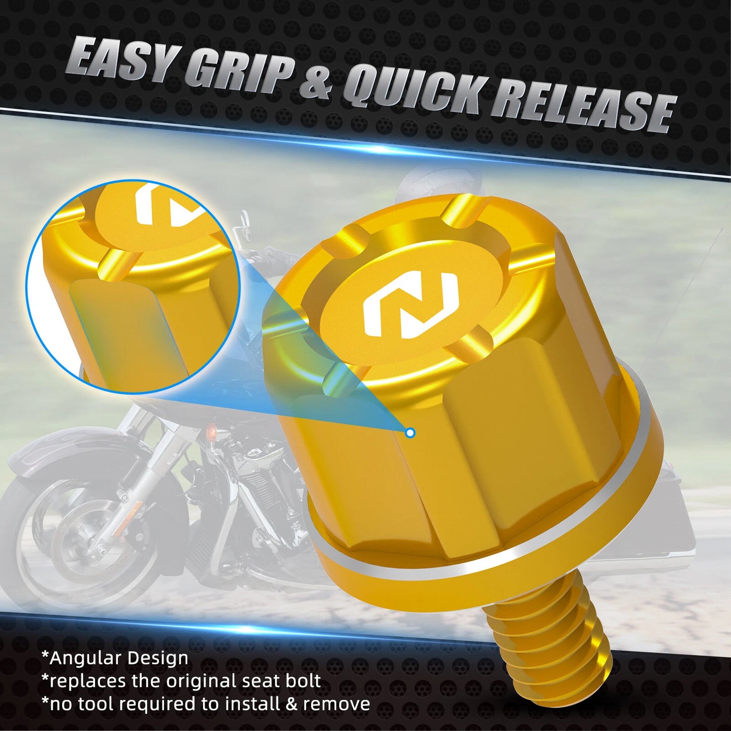 Rear Seat Bolt Mount Screw for Harley Street Glide FLHX (2006-2023)