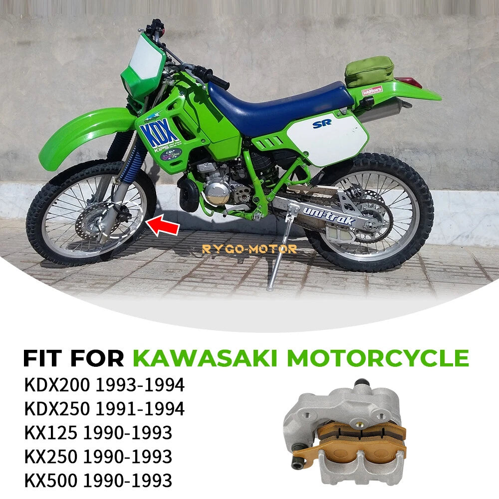 Front Brake Caliper for Kawasaki KX125 KX250 KX500 (1990–1993)