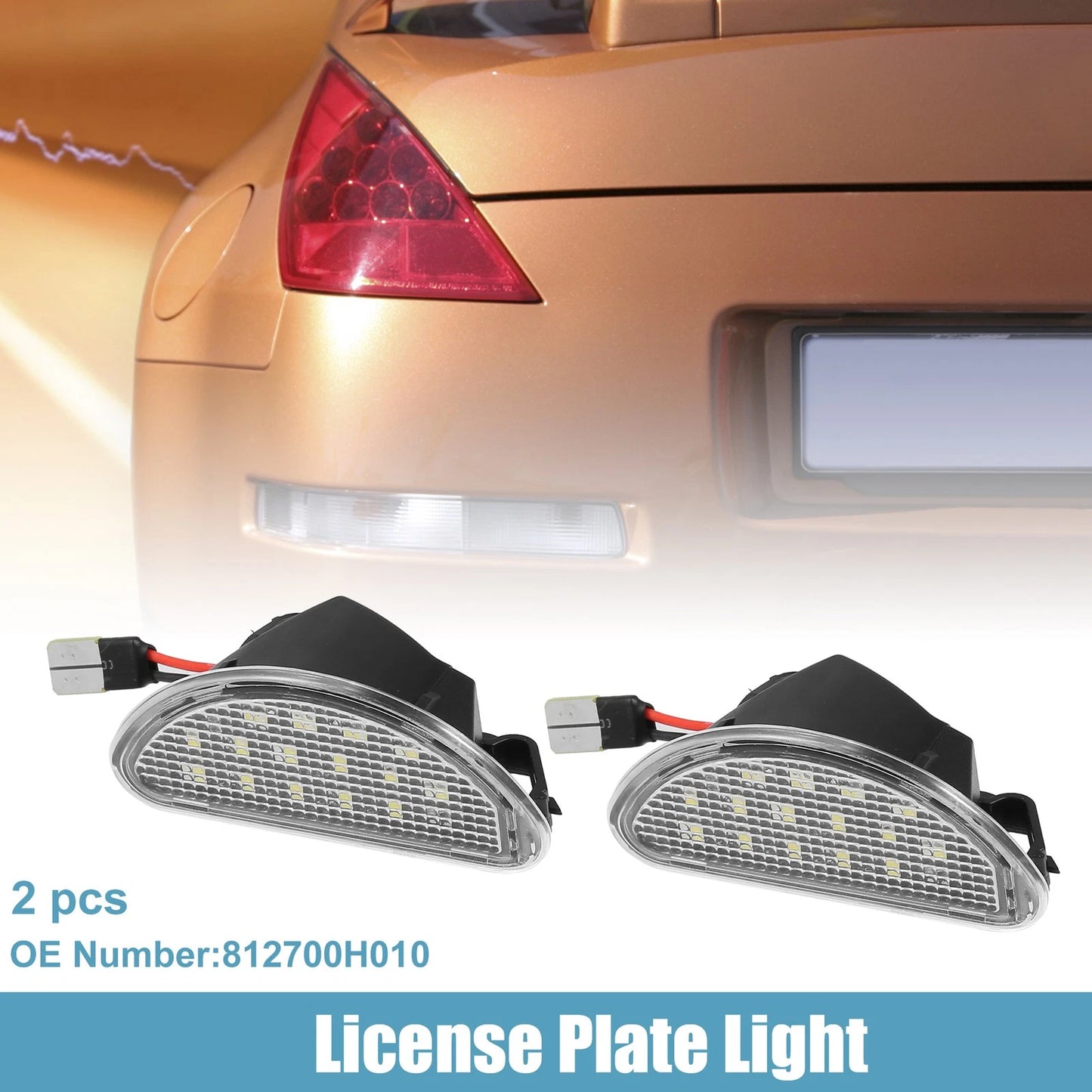 LED License Plate Lights for Toyota Aygo (2005-2014)