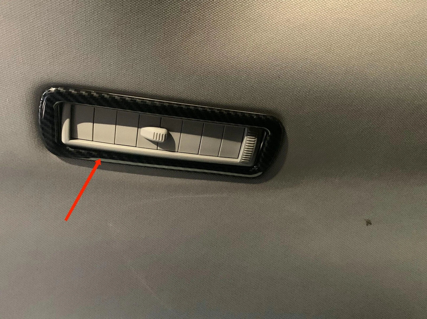 Rear A/C Vent Cover Trim for 2021-2023 Toyota Sienna ABS Carbon Fiber 4pcs (2021-2023)