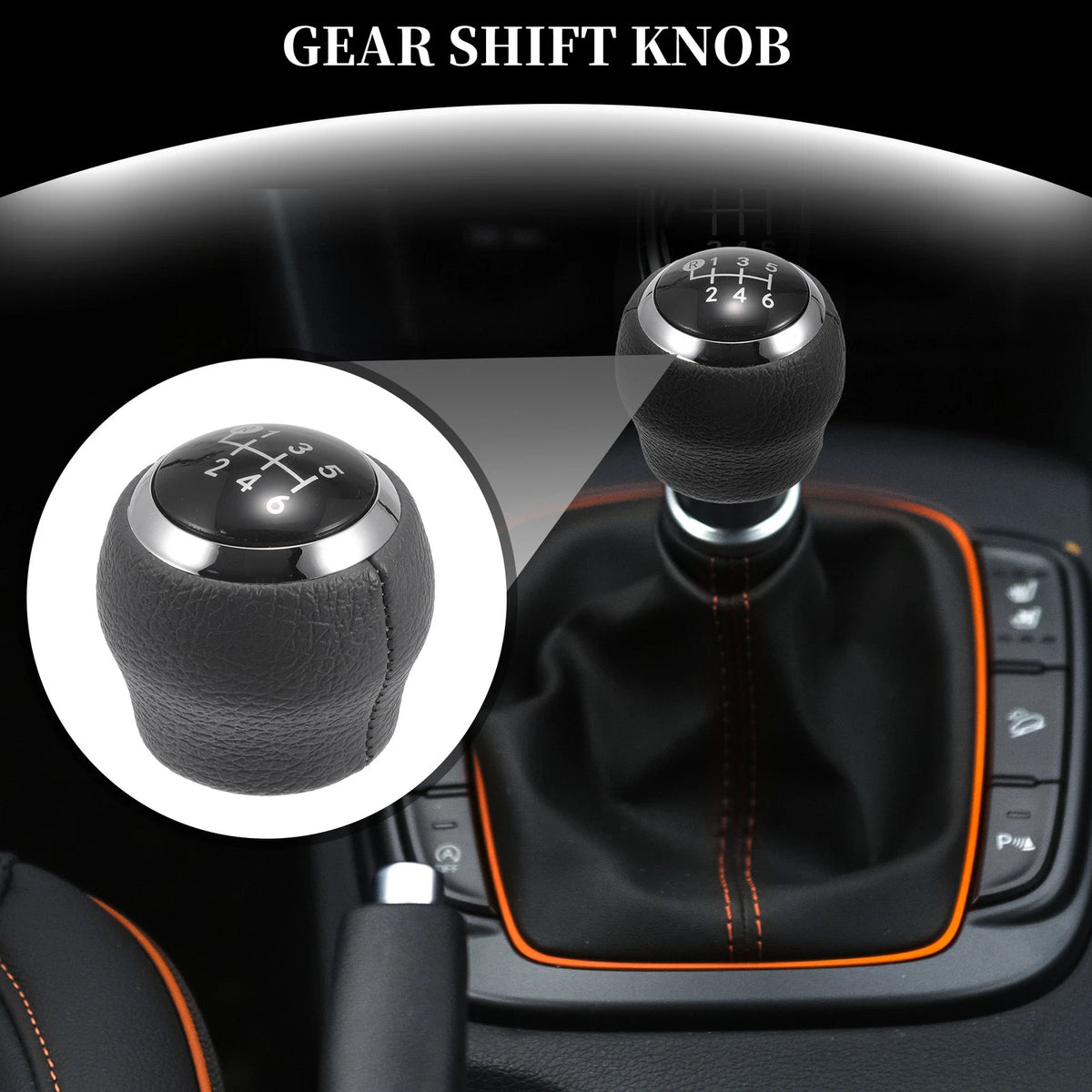 6 Speed Manual Gear Shift Knob for Toyota Corolla Yaris RAV4 (2003-2023)
