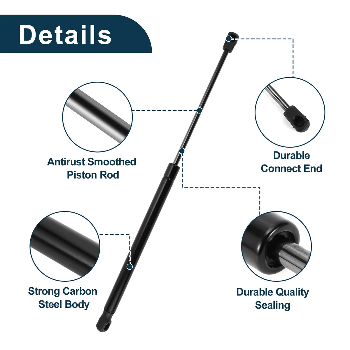 Front Hood Lift Supports Struts for Dodge Ram 2500/3500 (2010-2010)