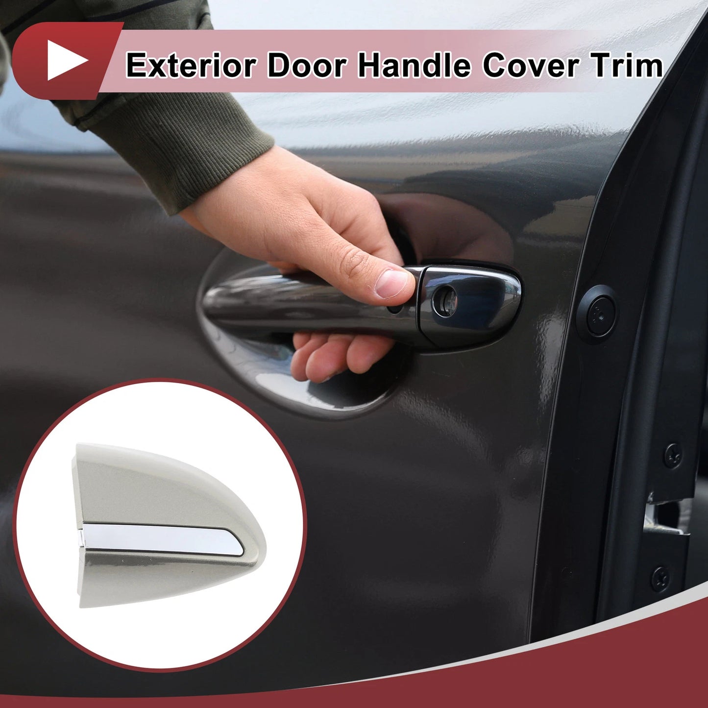Yellow Exterior Door Handle Cover Trim for Toyota Corolla (2014-2018)