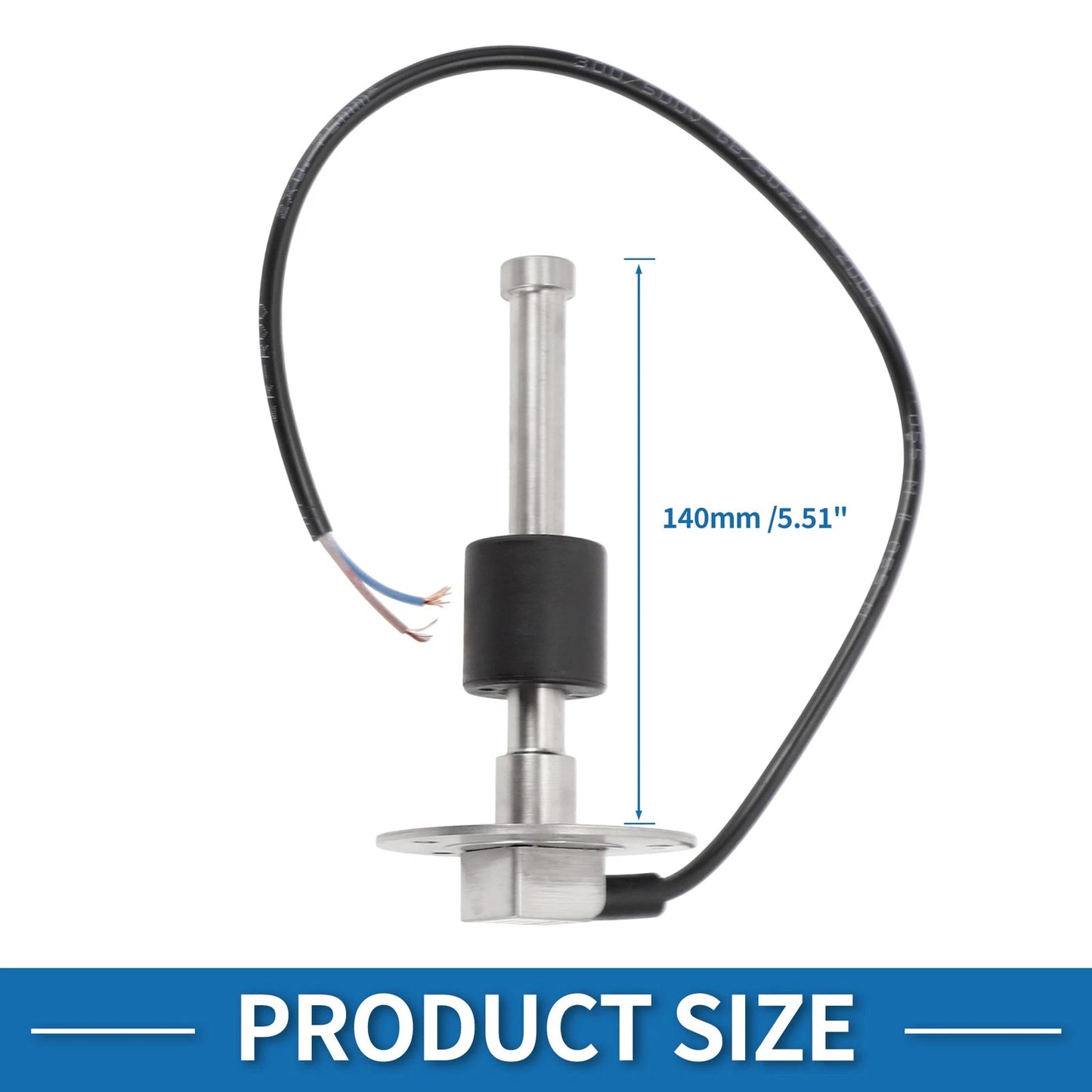 Fuel Sending Unit and Gauge Kit 0-190 ohms 140mm 5.51" Marine