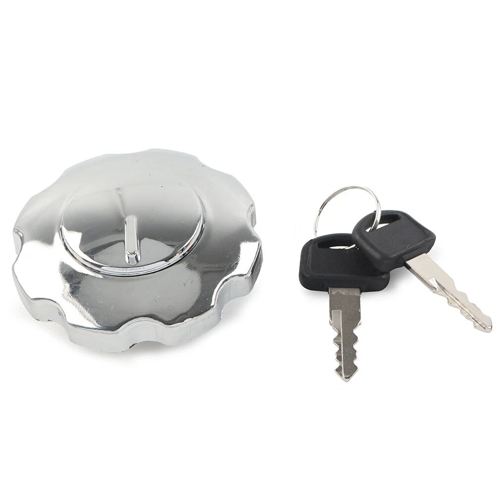 Gas Fuel Tank Cap Cover Locking W/ 2 Keys for Motorcycle Motorbike ATV Universal