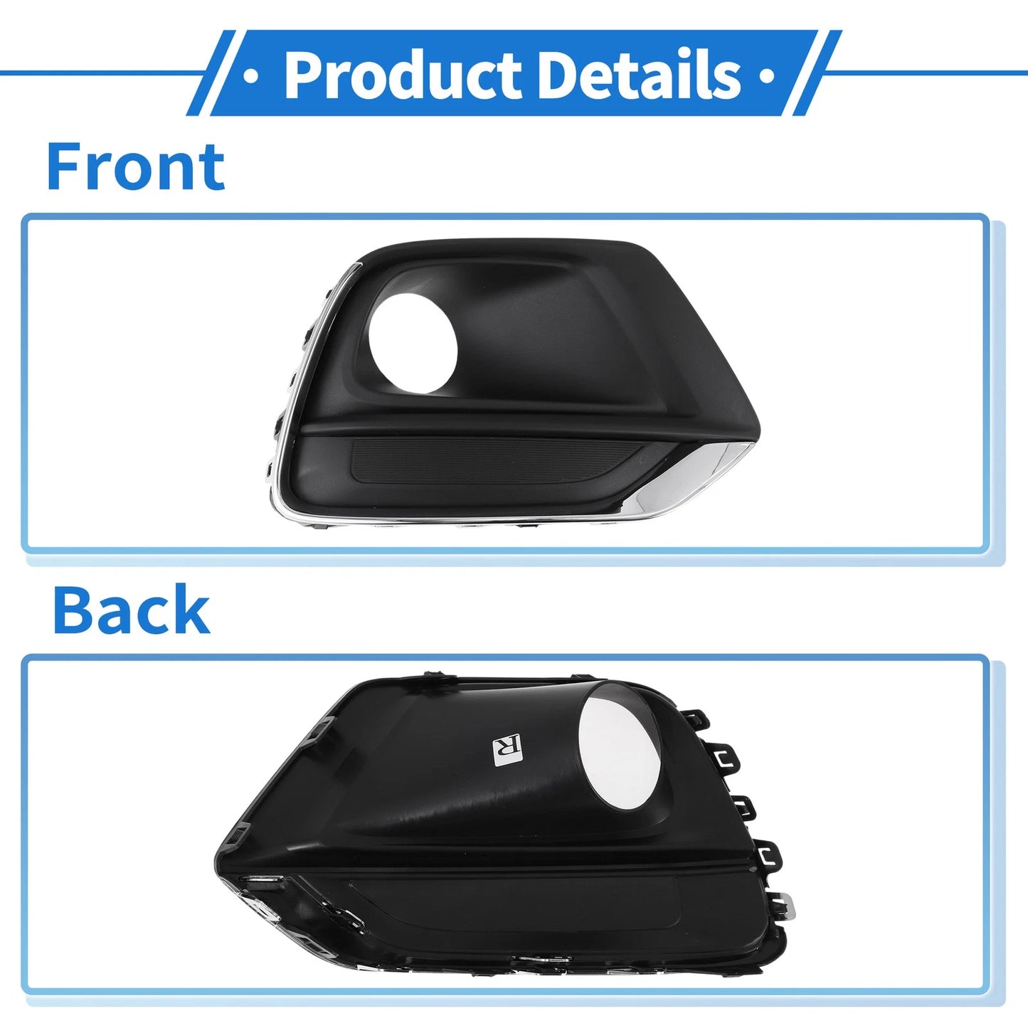 Front Right Fog Light Grill for Chevrolet Trax (2017 - 2019)