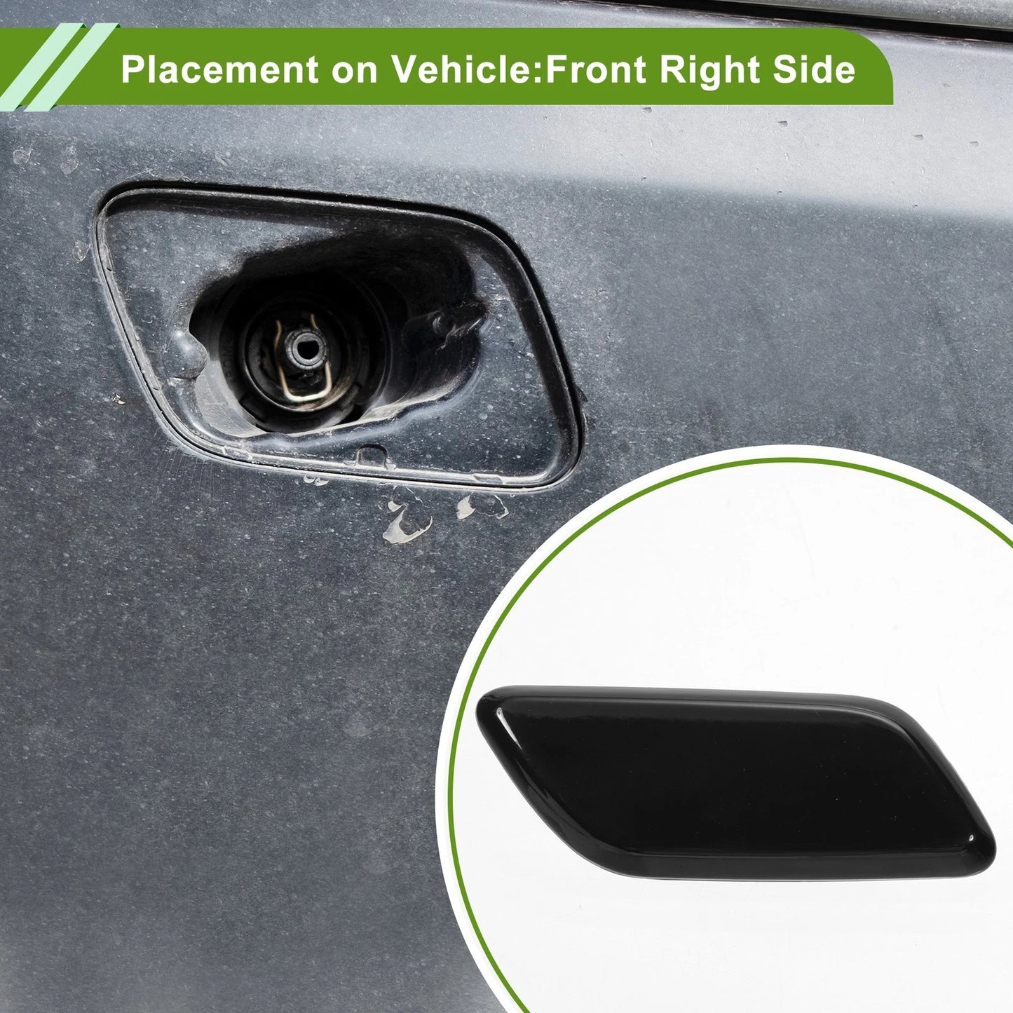Washer Nozzle Cover for Toyota Land Cruiser (2013-2015) Black
