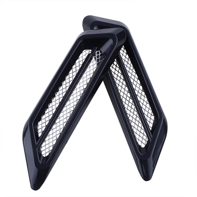 2 x Sporty Side Fender Hood Scoop Air Flow Intake Decor Covers