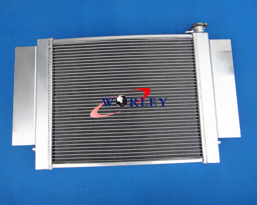 Aluminum Radiator + Fan for Mazda RX2 RX3 RX4 RX5 (1970-1980)