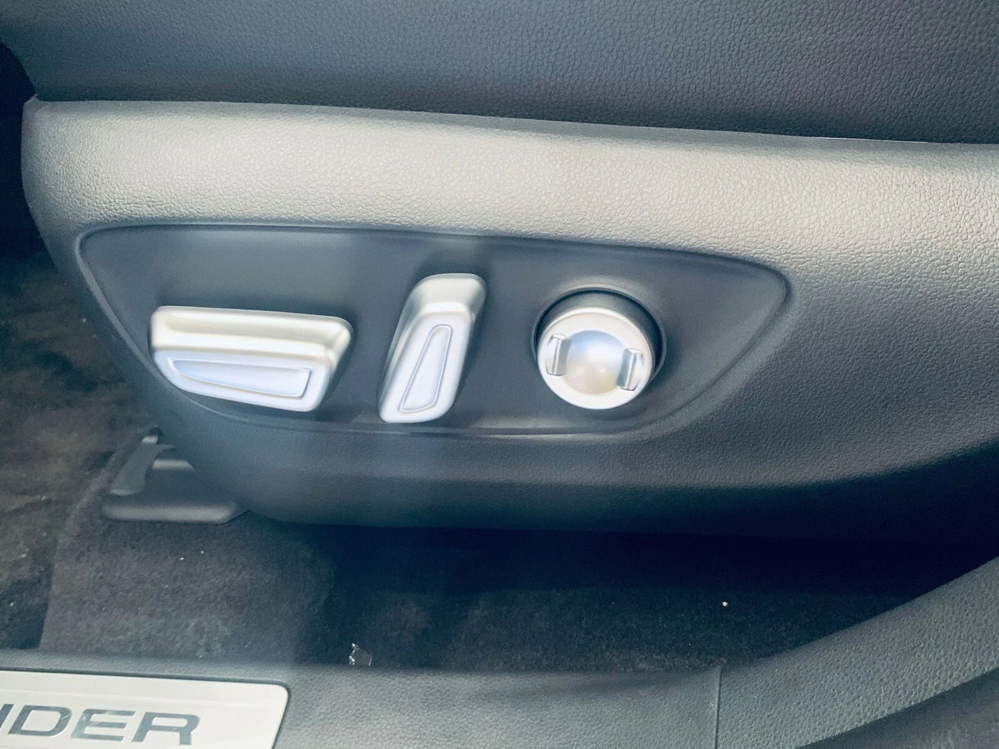 Interior Seat Handle Button Silver Cover Trim for 2020-2023 Toyota Highlander (2020-2023)
