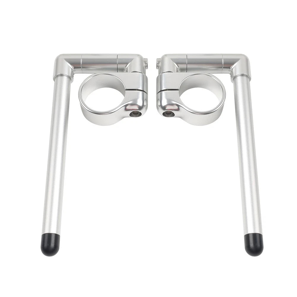58MM Clip-On Handlebar for Universal Cafe Racer Motor - Silver