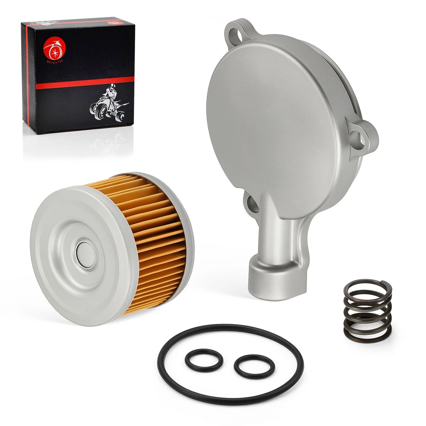 Oil Filter Cover w/ Spring O-Ring for Honda Rancher 350 TRX350TM 2000-2006