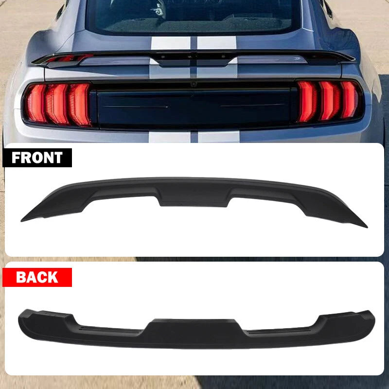 ABS Matte Black Rear Boot Wing Trunk Lip Spoiler for Ford Mustang (2015-2022)