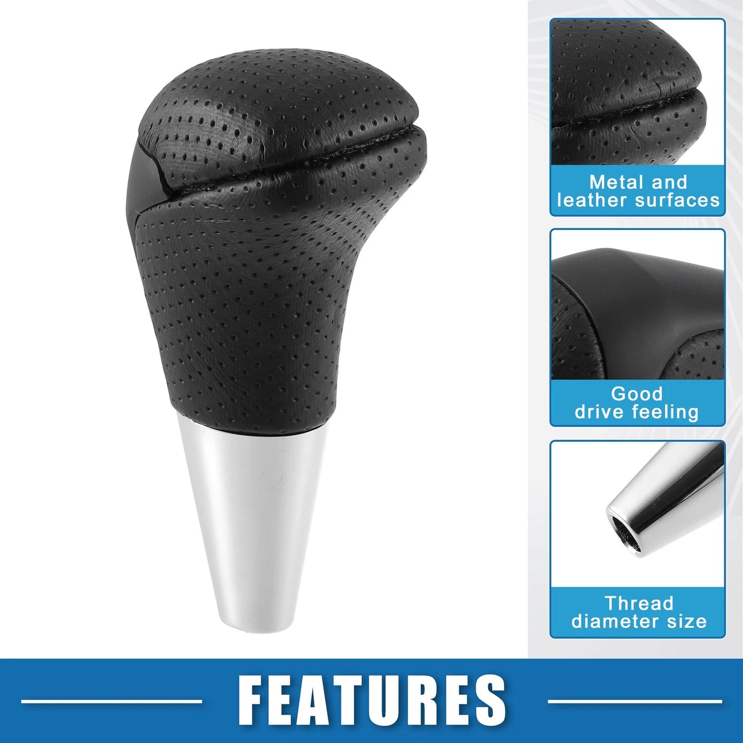 Auto Gear Shift Knob Shifter for Toyota Land Cruiser Black (2016–2021)
