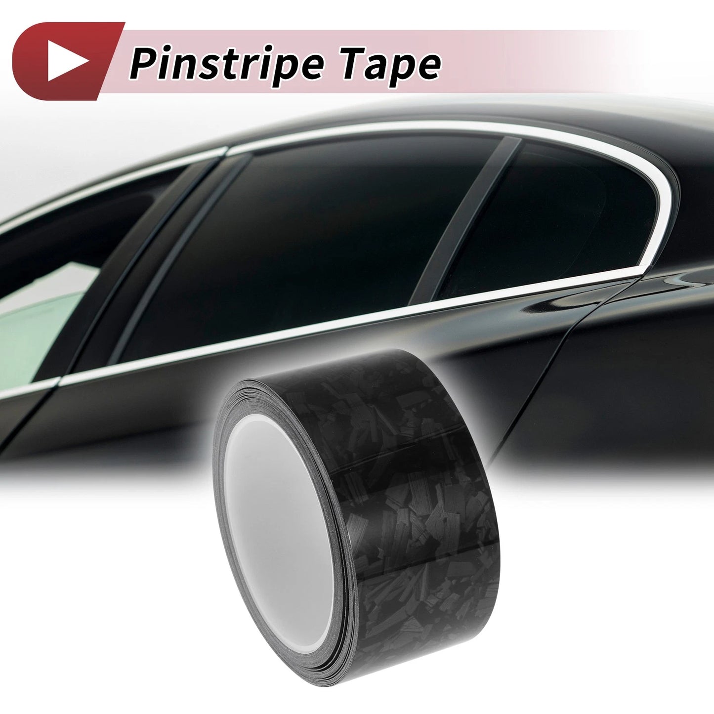 Pinstripe Tape 30mmx8.5m Black for Car, Motorcycle & Boat