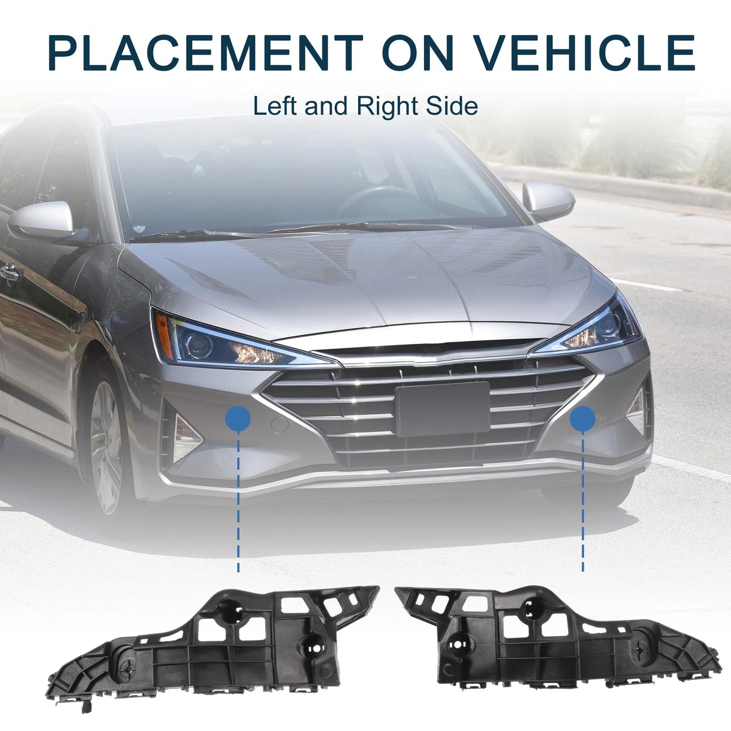 1 Pair Front Bumper Retainer Bracket for Toyota Highlander