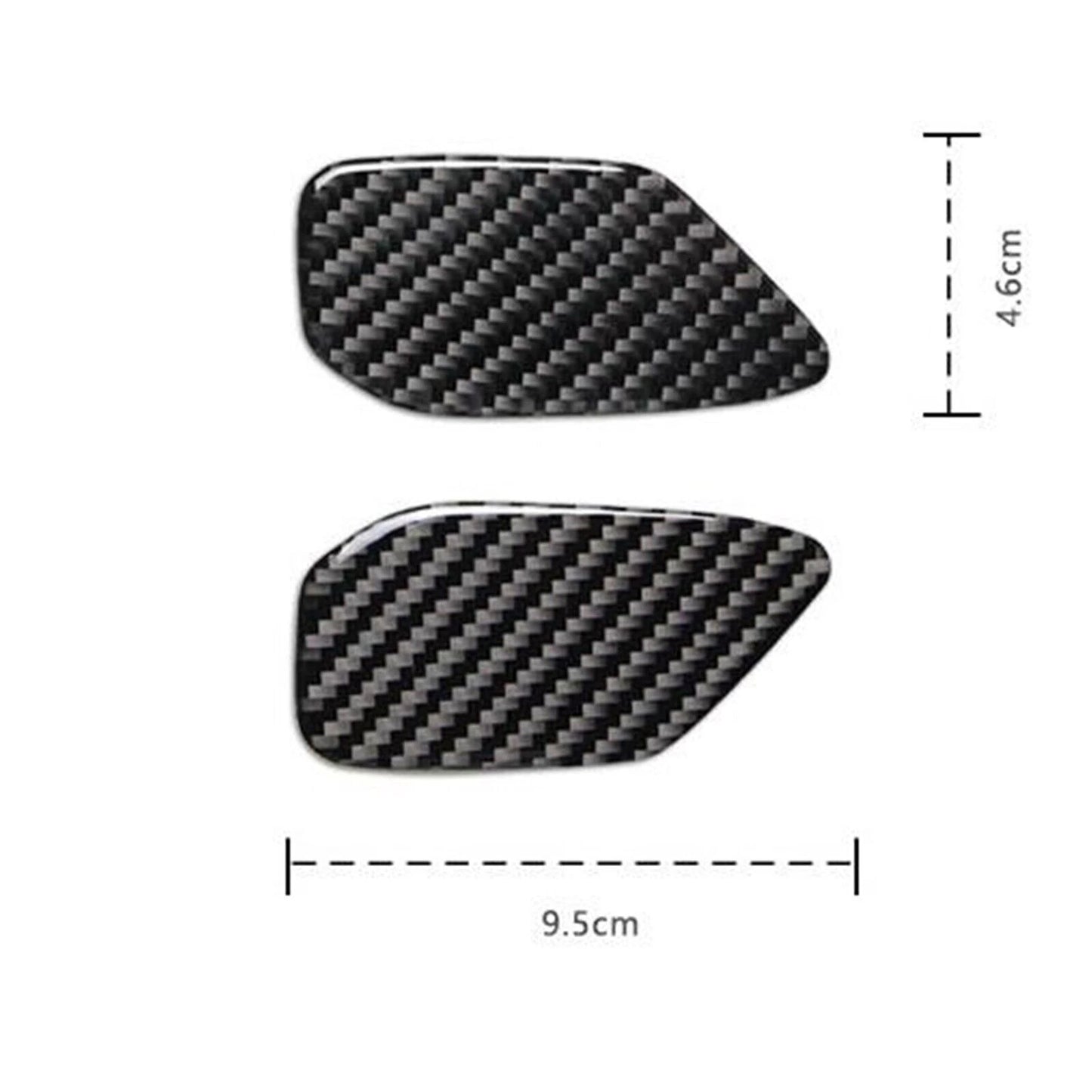 2 x Door Bowl Panel Cover Trim for Chevrolet Camaro (2016-2024) Carbon Fiber Red