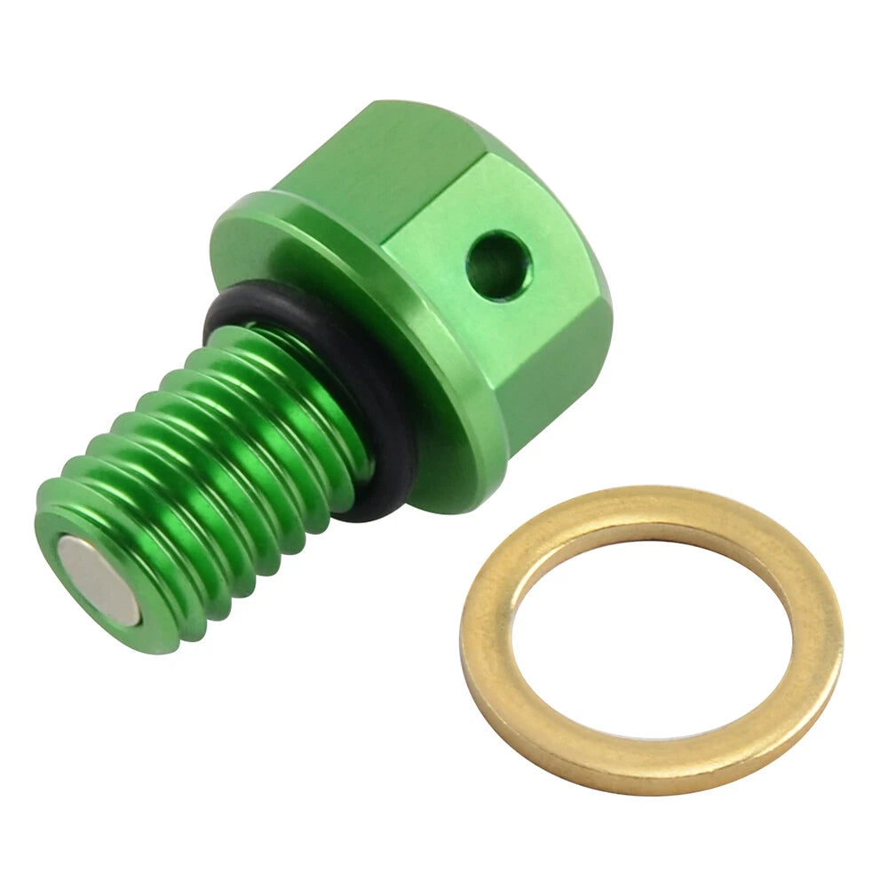 M10 CNC Magnetic Oil Drain Bolt Plug for Kawasaki KX 65-450F (2001-2023)