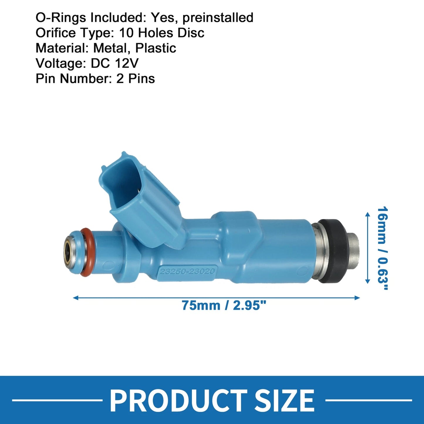 Fuel Injector 4 x for Toyota Yaris Vitz (1999–2005)