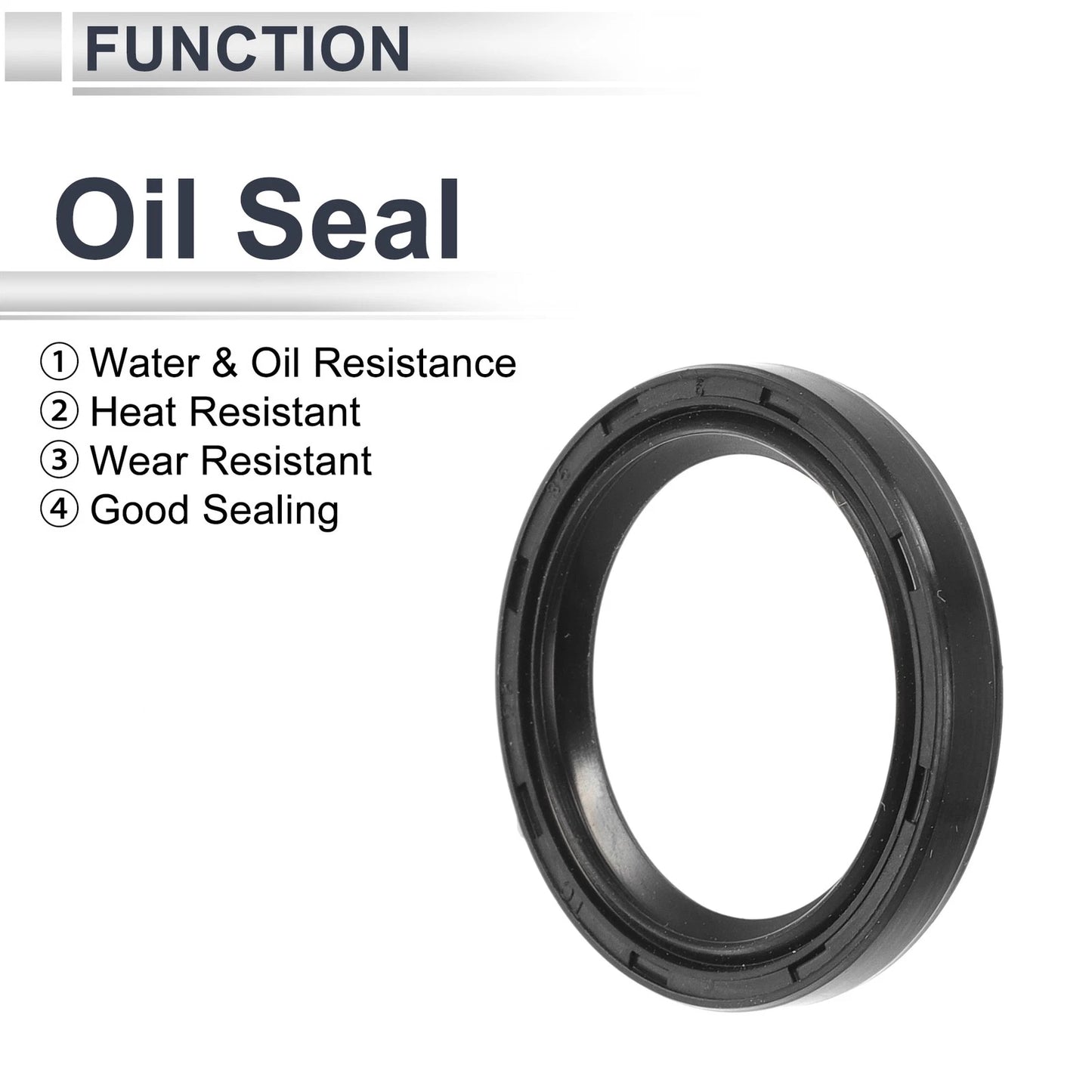 Oil Seal / 28x35x5mm / Nitrile Rubber Rotary Shaft Seal, 5 Pcs
