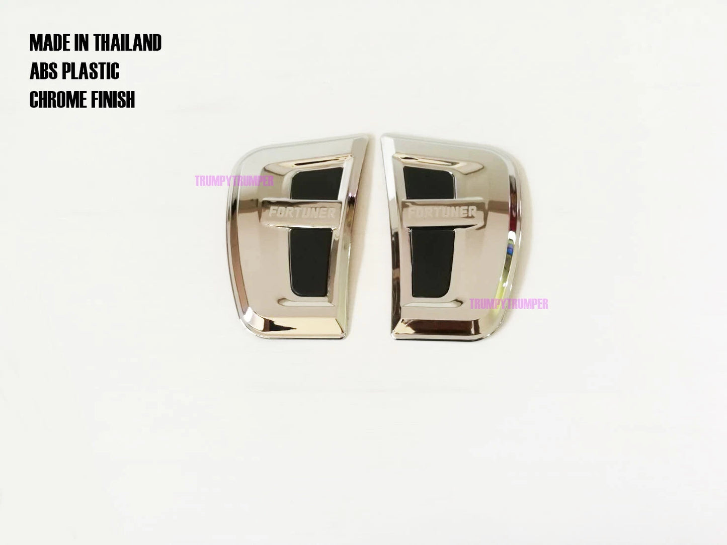 Chrome Side Vent Door Cover Trim for Toyota Fortuner (2015-2019)