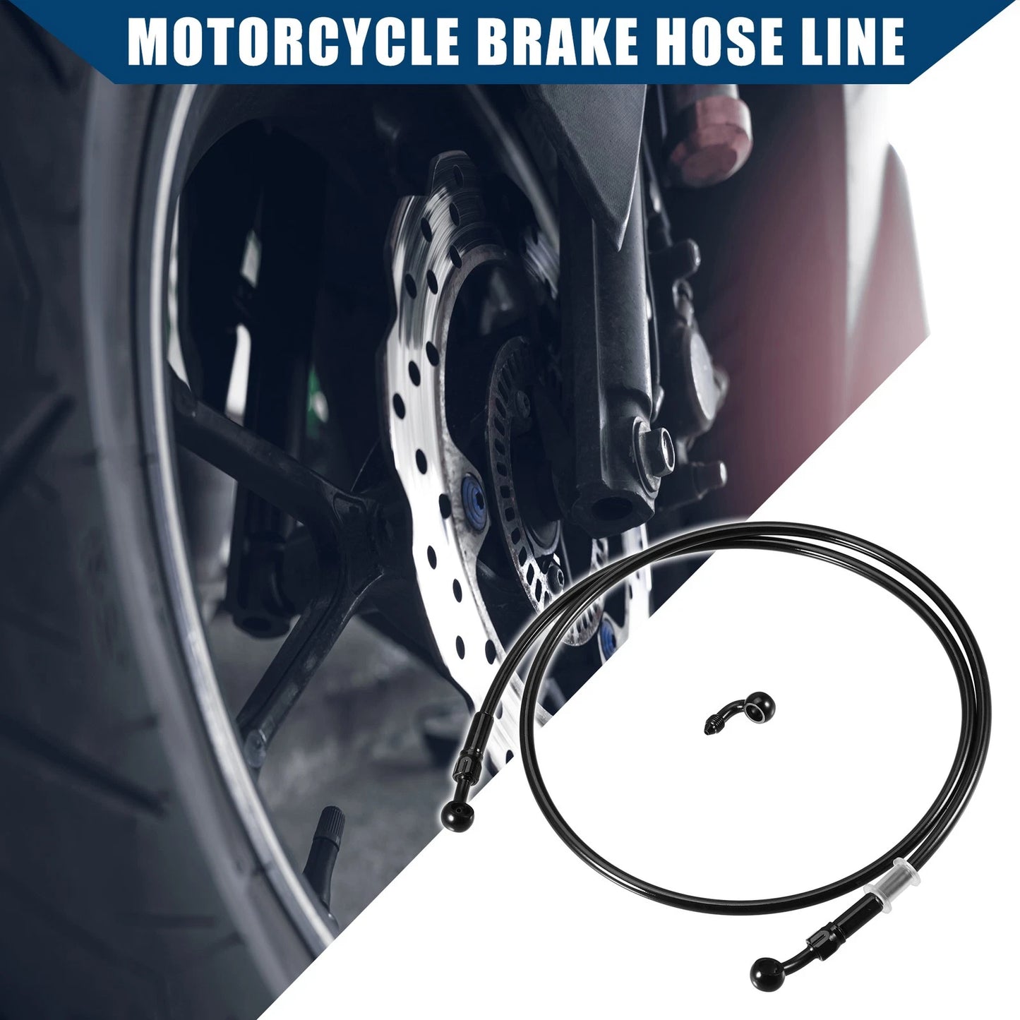 130cm Motorcycle Hydraulic Brake Line with Banjo Fitting for Make Model