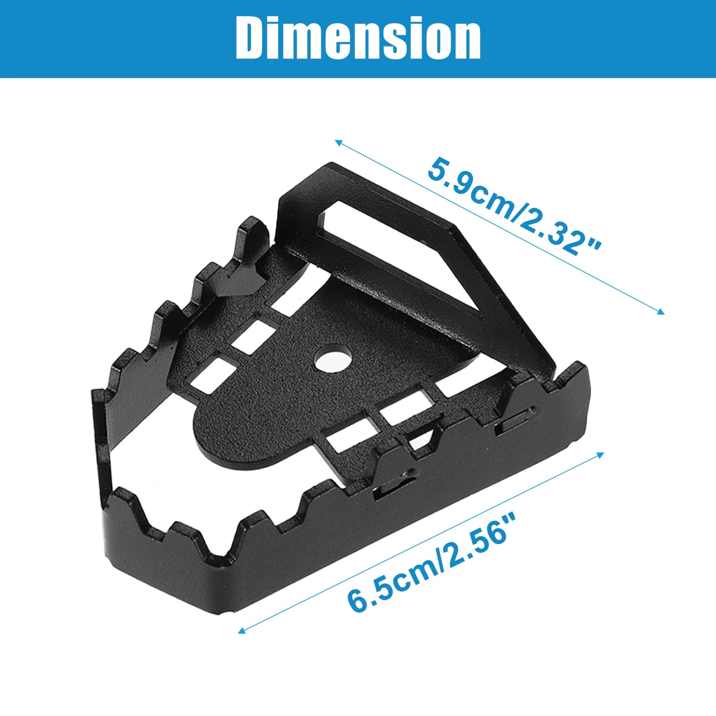 Rear Foot Brake Lever Pedal Tip for BMW F750GS (2018-2023) - Black 1 x Set