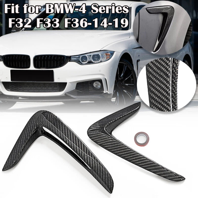 Carbon Fiber Side Fender Air Vent Trim Cover for BMW F32 F33 F36 (2014-2020)