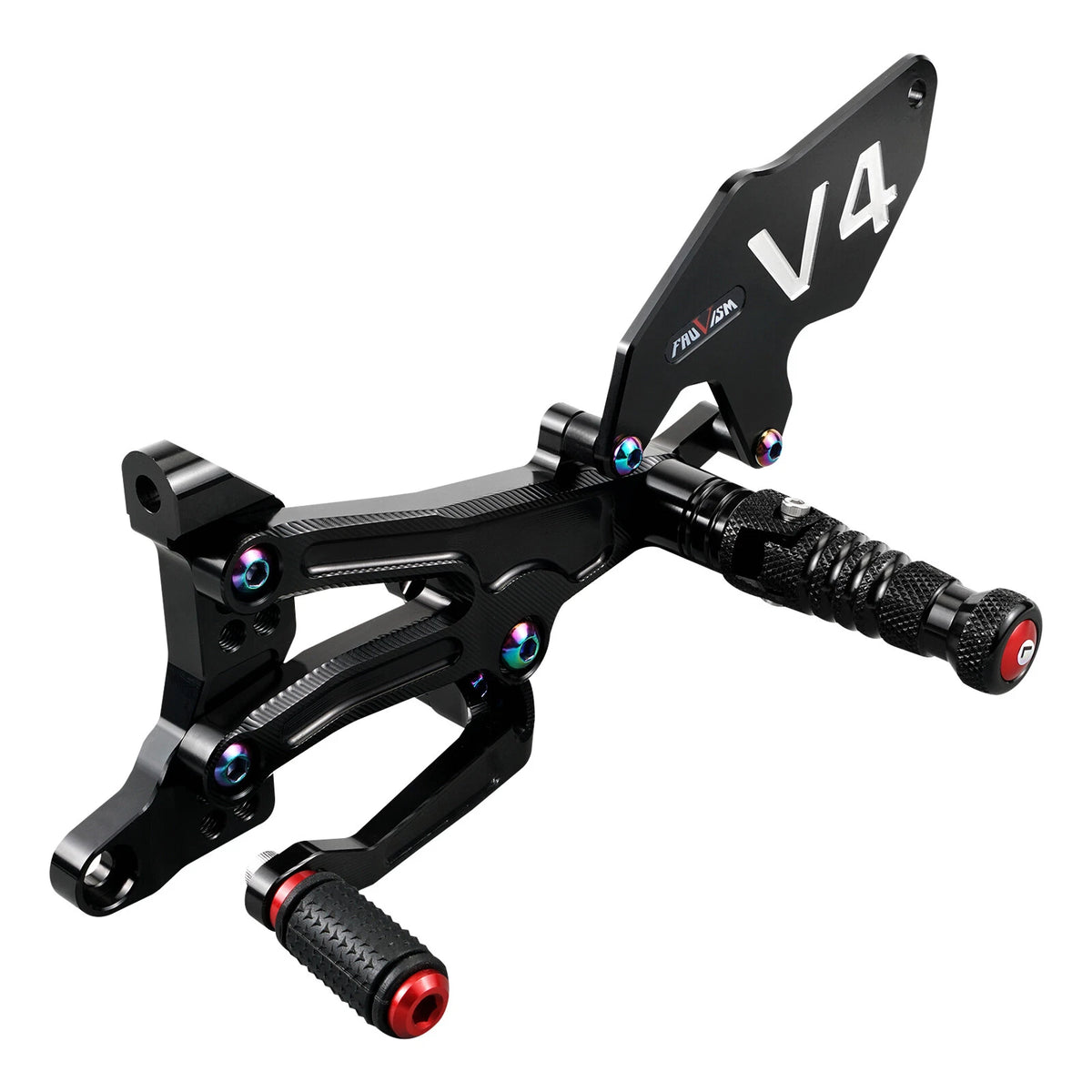 Adjustable CNC Rearset Footpegs for Ducati Panigale V4 (2018-2022)