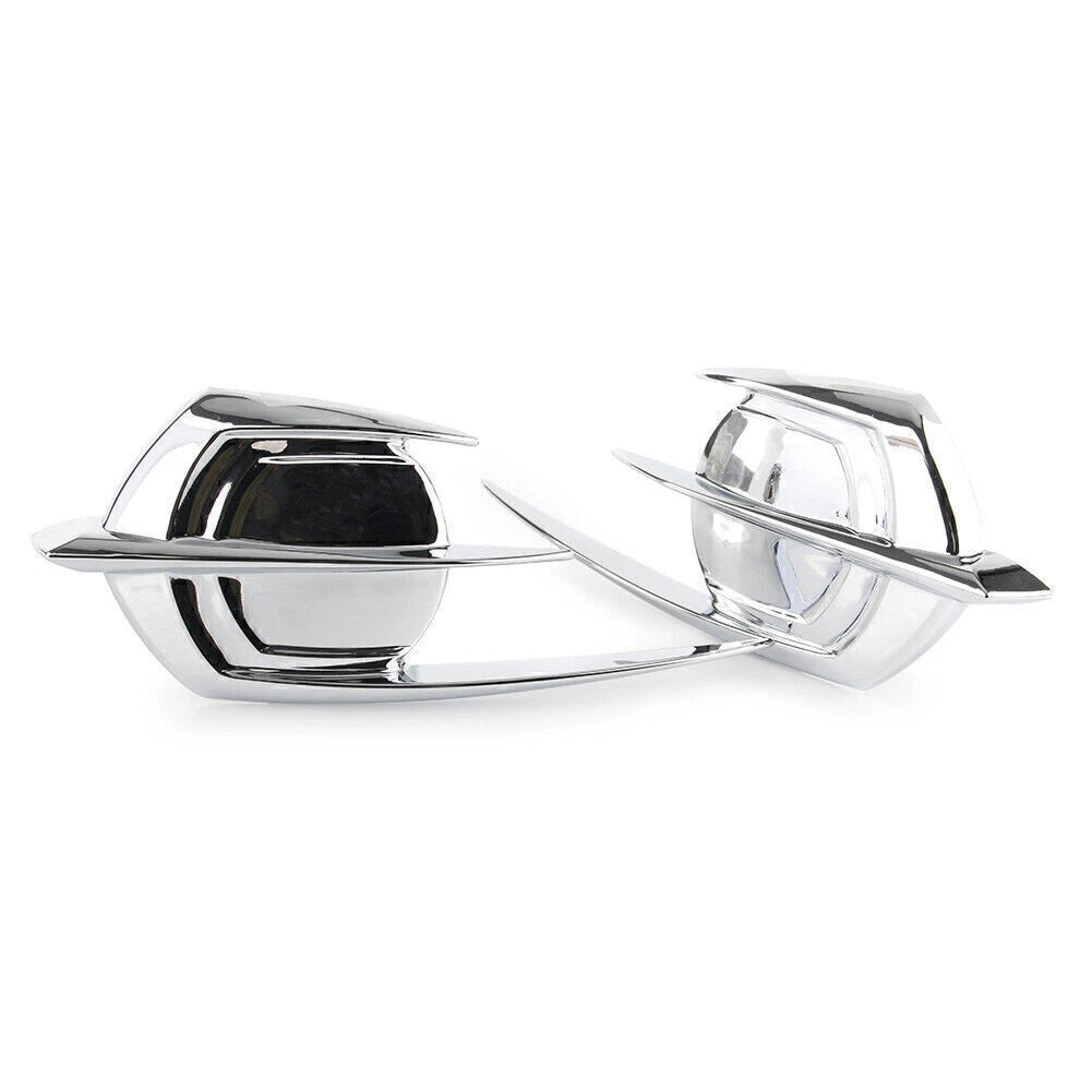 2 x Chrome Falcon Emblem Fairing Covers for Honda Goldwing GL1800 (2012-2017)