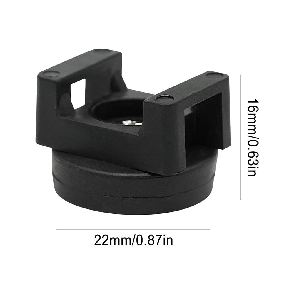 20 x Black Magnetic Cable Zip Tie Mounts for Wire Management Clips