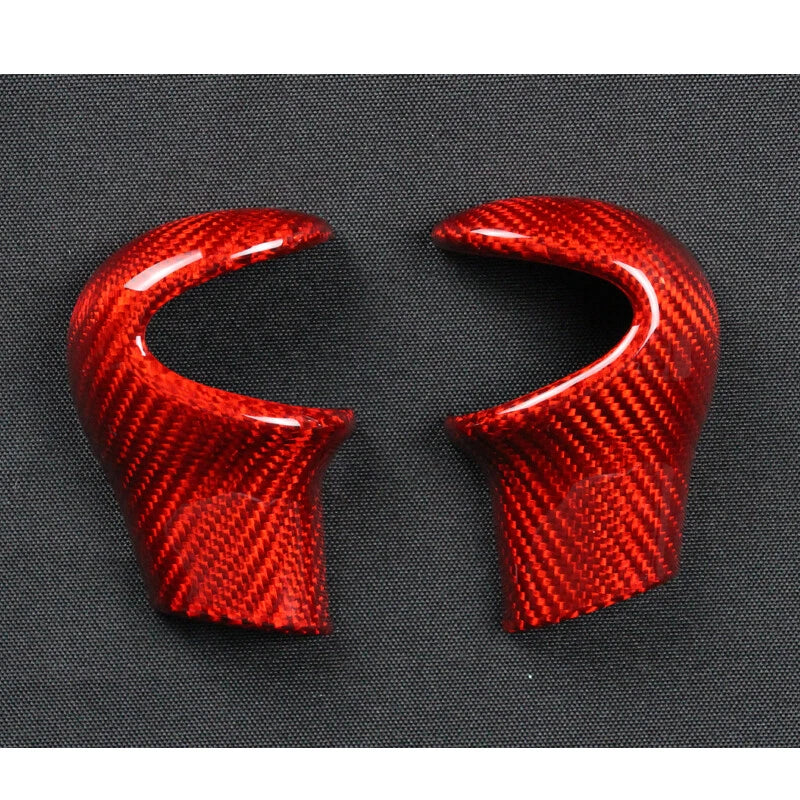 Red Carbon Fiber Gear Shift Knob Head Cover Trim fit For Mini Cooper R55 R56 R57
