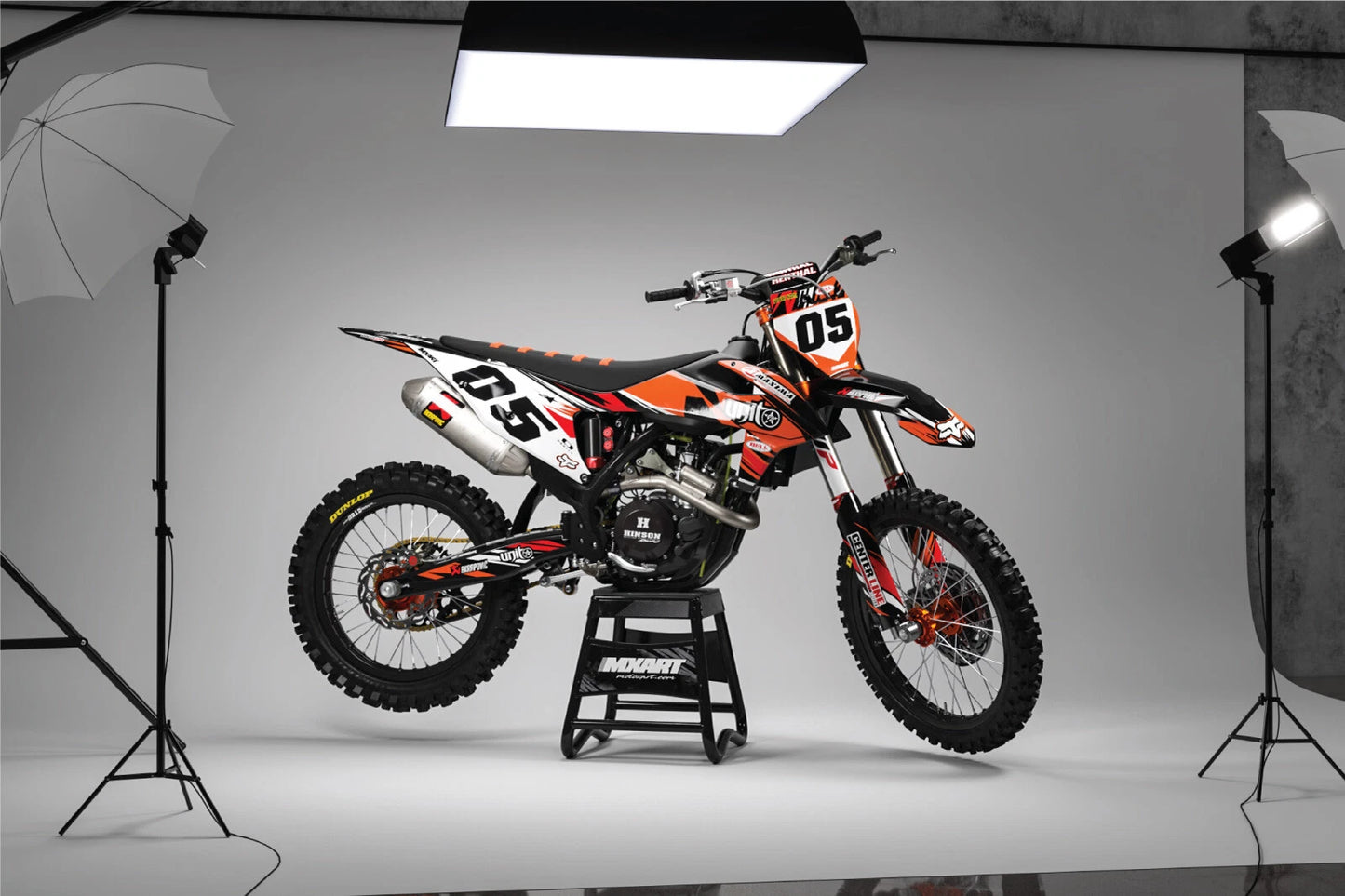 DIGGER Style Custom Graphics Kit Stickers for KTM SX (2019-2021)