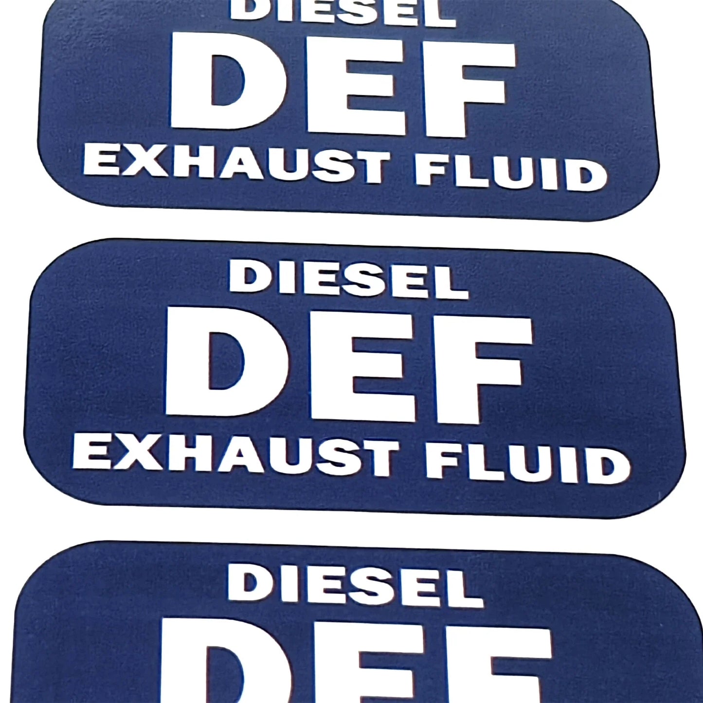 DEF Diesel Exhaust Fluid Sticker Decal Weatherproof Warning Notice 24 Pcs