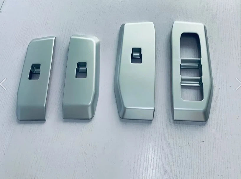 4 x Matte Window Lift Panel Switch Cover Trim for 2024-2025 Toyota Prado LC250